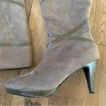 Impo  Sport Grey Faux Suede Turner Tall Heeled Knee high Boots Size 8.5 Photo 2