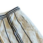 Soft Surroundings Bartley Linen Cotton Blend Pants Cropped Stripe Size Large Photo 2