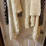 Faded Glory  Cream/Black Open Front Long Sleeve Cardigan M Photo 5