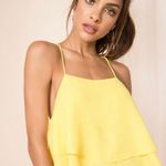 superdown Yellow Ruffle Top Photo 0