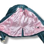 Juicy Couture Vintage Y2K  Velvet Blazer Teal Blue Lace Trim Jacket Romantic 4 Photo 9