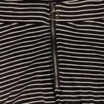 Black And White Striped Flowy Skater Skirt Photo 2