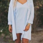 These Three Boutique Blue Dress With Button down Shirt Photo 0