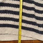 Tularosa  Women's Navy White Striped Crewneck Long Sleeve Sweater Size Small Photo 7