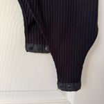 Topshop Black Square Neck Tank Bodysuit Photo 3
