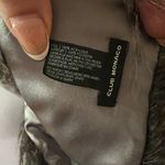 Club Monaco  grey faux fur scarf shawl 6.5” x 48” Photo 3