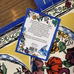 Brighton  Tied With Love Canvas Tote Heart Flowers Bird Ribbon Print NWT Photo 3