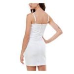 Derek Heart Womens White Denim Short Body Con Cocktail Dress Juniors XL NEW Photo 2