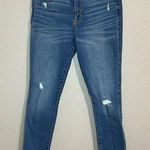 Abercrombie & Fitch medium wash distressed ankle jeans women’s size 4 / 27 Photo 0