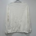 J. McLaughlin  Rianna Sweater Small NWT $168 Cotton Crewneck Solid White Stitch Photo 2