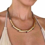 Women's Gold Jewellery Choker Thick Chunky Photo 1