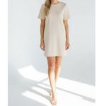 Sézane  Selena Mini Shirt Dress, Cream, Medium Photo 2