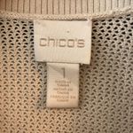 Chico's Knit & Fabric Blend Open Front Short Sleeve Cardigan Size 1 (US Size M) Photo 2