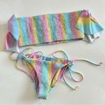 Tularosa Emily bikini in Pastel Rainbow Sz m Photo 2