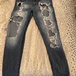 REWASH Ripped Dark Denim Jeans Photo 3