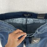 White Mark Denim Womens Size 18W Plus Stretch Dark Wash Leopard Print Jeans Blue Photo 6