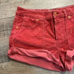 Free People Red Corduroy Shorts Size 24 Photo 1