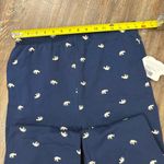 Ivory Ella NWT  Navy Tossed Relaxed Sweatpants Elephant Print Medium Loungewear Photo 5