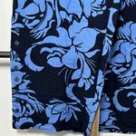 Soft Surroundings Soft Surroundings Blue Flowered Palazzo Wide Leg Pants Size Medium Photo 2