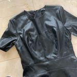 DO+BE  Faux Leather Dress NWOT black Sz Small Photo 1