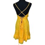 NBD Marilyn Ruffle Lace Corset Back Mini Dress in Yellow Romantic Wedding Guest Photo 5