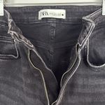 ZARA Women's Charcoal Black High-Rise Skinny Jeans Photo 7