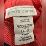Pierre Cardin  Red, White, and Black Striped Ribbed Top Photo 2