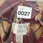 Vintage Size M Cardigan Sweater Vest Argyle Print Hand Embroidered Long Line Size M Photo 9