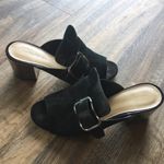 Marc Fisher Rima Suede Mule Sandal Black Size 8 Photo 2