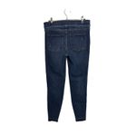 Spanx  Jeans Womens Medium Dark Wash Distressed Skinny High Rise Pull On Raw Hem Photo 1