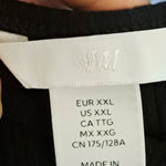 H&M Womens Sleeveless Ribbed Jersey Double-layered Cropped Top Black Size XXL Photo 4