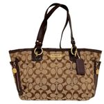 Coach Gallery Signature zip Tote shoulder Bag purse large Photo 10