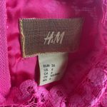 H&M Women's Pink Floral Lace Cutout Short Dress - Long Sleeve Coquette Size 6 Photo 13