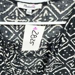 Madewell  Shirt Women Size Small Geometric Cutout Front Cap Sleeve Blouse Casual Photo 2