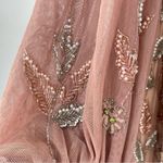 Mac Duggal  93755 Size 14 Floral Beaded Surplice V-Neck Long Balloon Sleeve Gown Photo 9