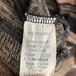 Lucy Love  Black & Brown Striped Morgan Open Back Long Sleeve Shirt Photo 4