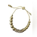 Brand New Swarovski Crystal Gold Tone Adjustable Bracelet Photo 2