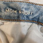American Eagle  Stretch Denim Cuffed Mom Jean Shorts Blue Casual Summer Size 4 Photo 5