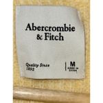 Abercrombie & Fitch  Yellow Ribbed Knit Collared Button Cardigan Sweater Size M Photo 2