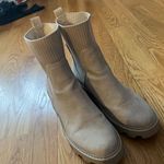 DV by Dolce Vita Cream Mid Calf Boots with Sock Collar Size 9 Photo 2