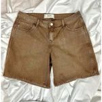 Hollister  Low Rise Baggy Jorts in Khaki Brown size 12 Photo 6