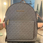 Michael Kors Micheal Kors bag backpack white brown logo MK Photo 0