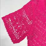 Alfred Dunner Woman NWT Size 1X Pink Crochet Lace Embellished Sweater Top Photo 3