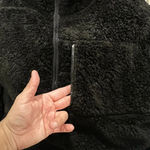 PINK - Victoria's Secret VICTORIA SECRET PINK LIMITED ED FAUX FUR BLACK PULLOVER RARE SOFT COMF size S Photo 2