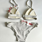 Solid & Striped NWT The Morgan Top & The Elle Bottom Set Lurex Gingham Women's S Photo 2