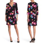 Laundry by Shelli Segal XS Faux Wrap Floral Dress Photo 1
