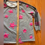 Torrid Active Fleece Sweatshirt – Pink Stars & Black Stripe Sleeves – Size 2 Photo 3