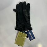 Fownes black leather gloves women’s size Photo 1