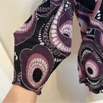 Zoey & Beth Purple Whimsygoth Gemstone Blouse Size L Black Photo 4