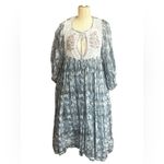 Daughters of‎ India Jaya Dress ~ Juniper size large Blue Photo 2